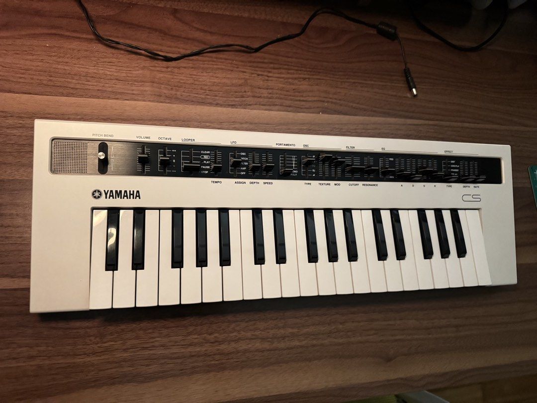 Yamaha CS Synthesizer (Category: Musical Instruments) located in Manila. Submitted by jhonnydee (Listing ID 1439342717, Image 2). Description: - Yamaha CS synthesizer - White body, black keys - Features: Pitch bend, octave, looper, LFO, portamento, OSC, filter, effects - Compact keyboard design - Yamaha logo present Yamaha Reface CS Virtual Analog Synthesizer -Hands on synth -Powerful synth engine -onboard Fx (Delay, Distortion, Phaser, Chorus et