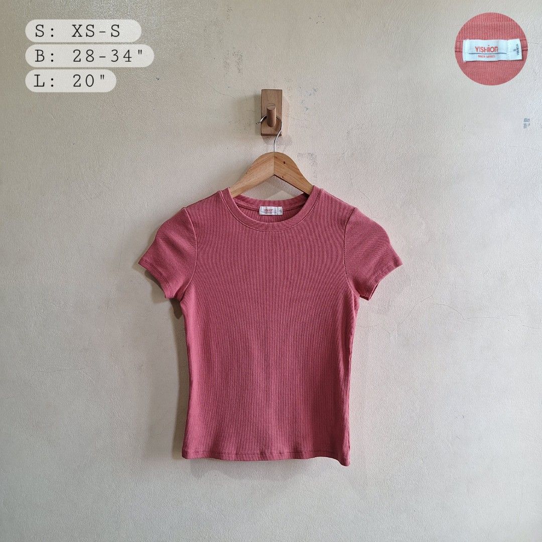 Yishion Blush Pink Baby Tee (Category: Shirts) located in Bulacan. Submitted by vicpicks (Listing ID 1439367598, Image 1). Description: Yishion Blush Pink Baby Tee Size: XS-S Bust: 28-34" Length: 20" Mode of Delivery: J&T Express, Lalamove Mode of Payment: Gcash, BDO 📍 Bulacan.