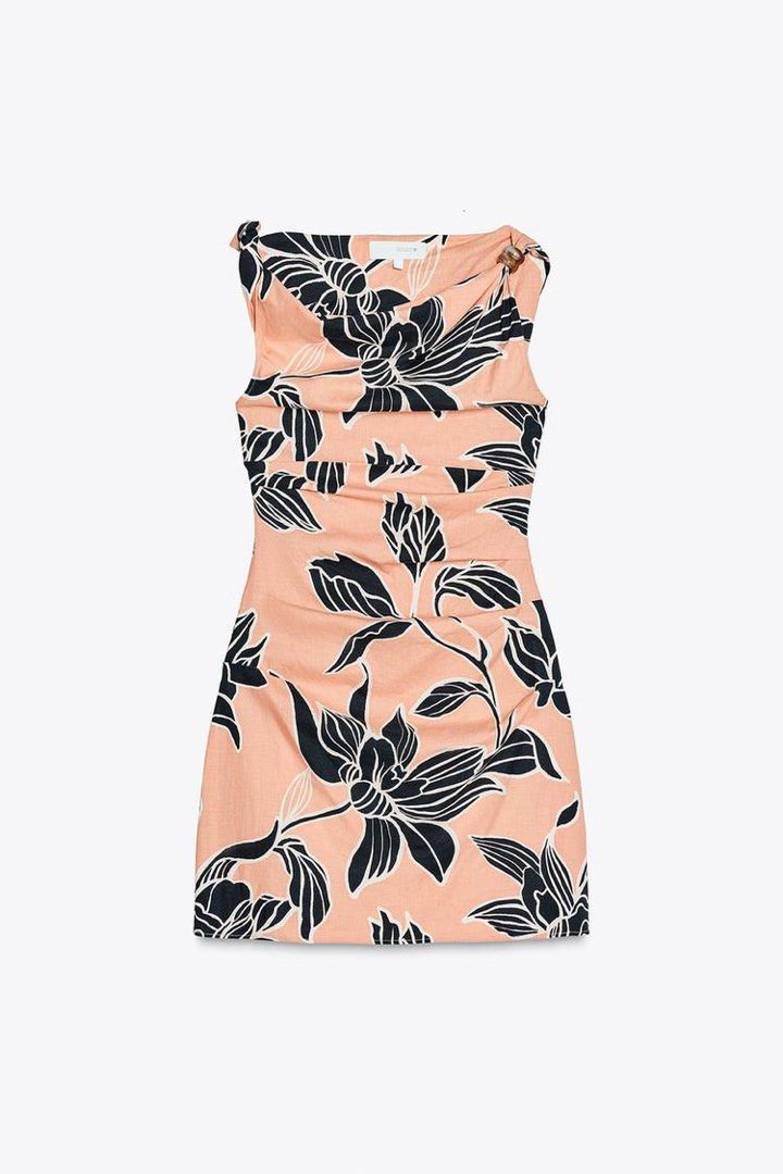 ZARA Linen Blend Mini Dress (Category: Dresses) located in Manila. Submitted by ccollection_ (Listing ID 1439349204, Image 2). Description: .