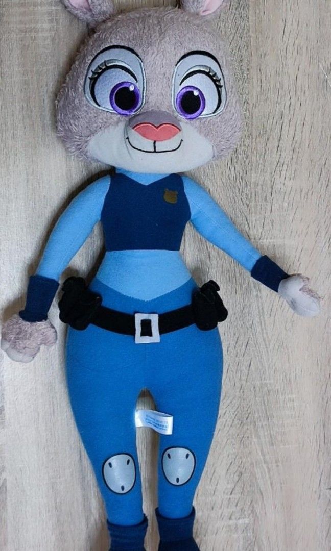 Zootopia Judy Hopps Plush Toy Preloved (Category: Plushies & Soft Toys) located in Dasmarinas. Submitted by mariegarcia (Listing ID 1438645833, Image 2). Description: - Judy Hopps plush toy - Features her police uniform - Includes belt and badge details - Soft and huggable material - Great for Zootopia fans - Cute and cuddly! H: 22" location Dasmarinas Cavite MOP Gcash MOD: Lalamove or Flash Express.