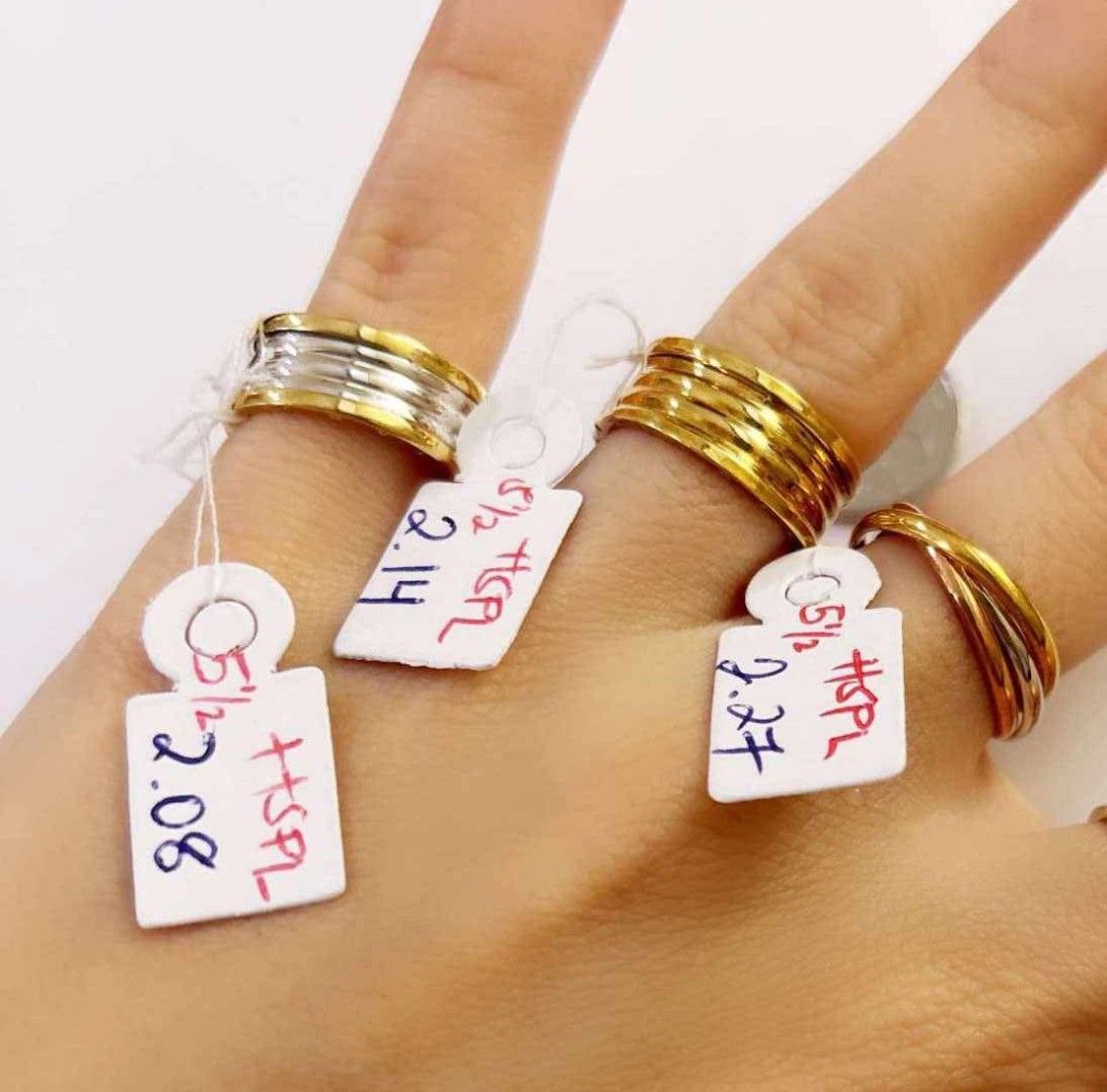 18k Saudi Gold Rings S5.5 (Category: Rings) located in Manila. Submitted by yourfashionthrifter (Listing ID 1439438491, Image 1). Description: .
