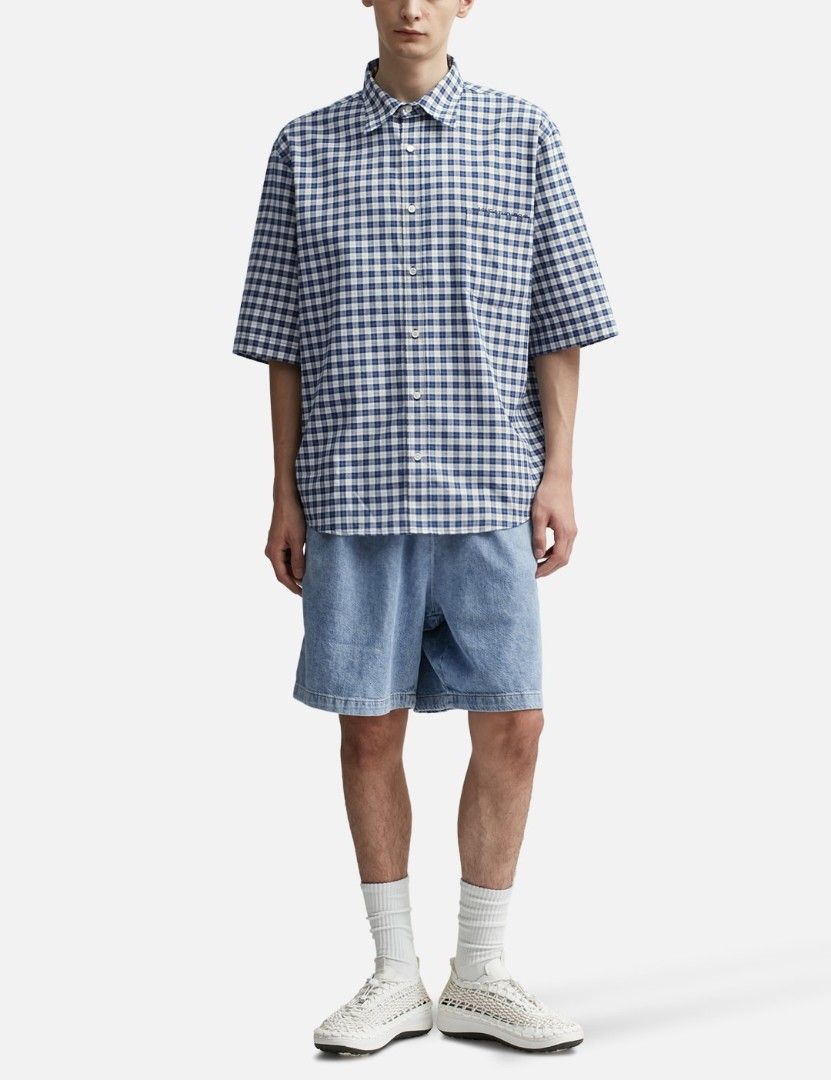 Acne Studios Gingham Short Sleeve Shirt (Category: Tshirts & Polo Shirts ) located in Manila. Submitted by connor____lee (Listing ID 1439573435, Image 3). Description: - Acne Studios short sleeve shirt - Blue and white gingham pattern - Button-down closure - Chest pocket - Classic collar - Short sleeves - Relaxed fit ✨ Authentic ✨.