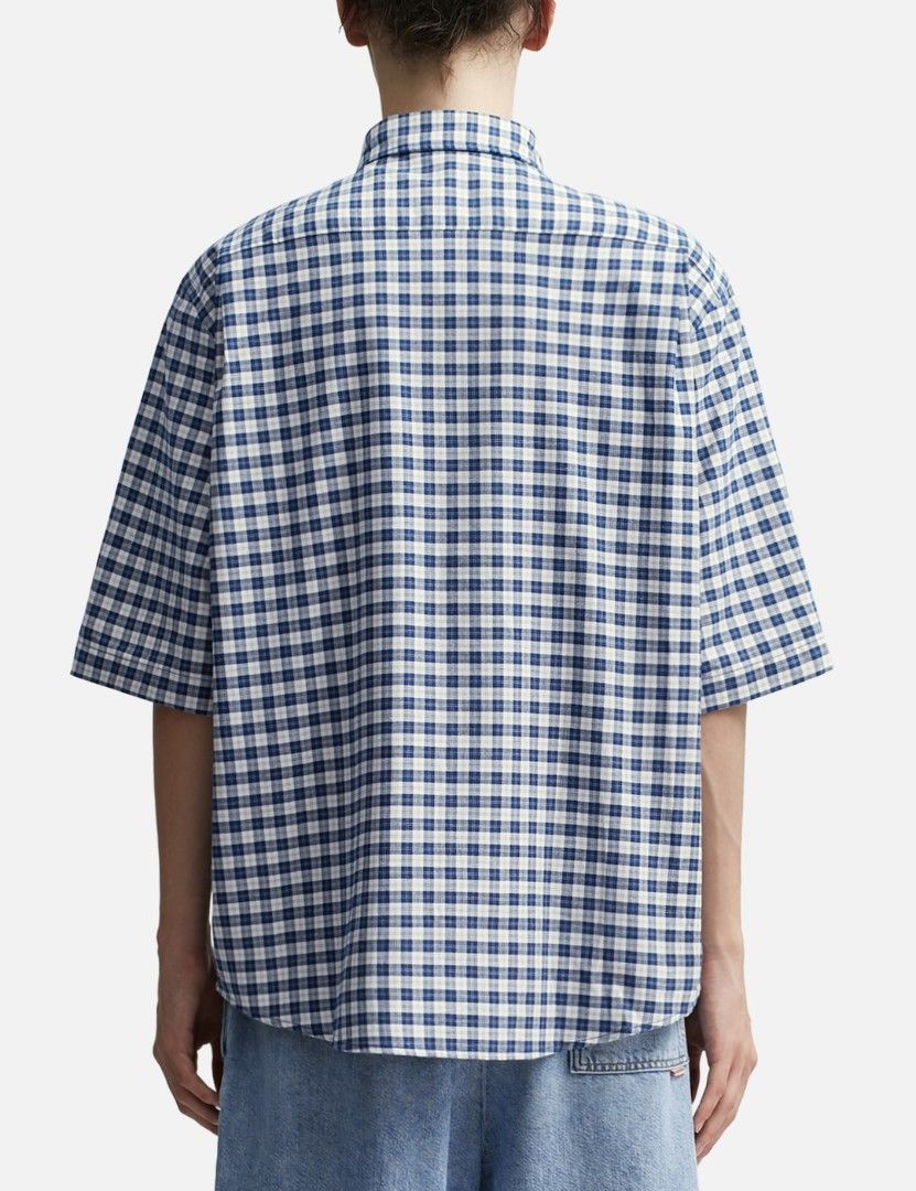 Acne Studios Gingham Short Sleeve Shirt (Category: Tshirts & Polo Shirts ) located in Manila. Submitted by connor____lee (Listing ID 1439573435, Image 2). Description: - Acne Studios short sleeve shirt - Blue and white gingham pattern - Button-down closure - Chest pocket - Classic collar - Short sleeves - Relaxed fit ✨ Authentic ✨.