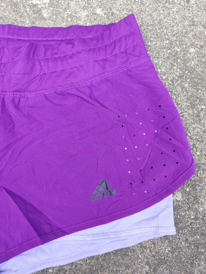 Adidas Running Shorts with Cycling (Category: Shorts) located in Kalibo. Submitted by relivethearchives (Listing ID 1439550315, Image 2). Description: Adidas Running Shorts with Cycling in Excellent Condition Size Large on tag DIMES Waist: 30 stretch up 34 Length: 10 (cycling length:11.5) 📍 Need Wash.