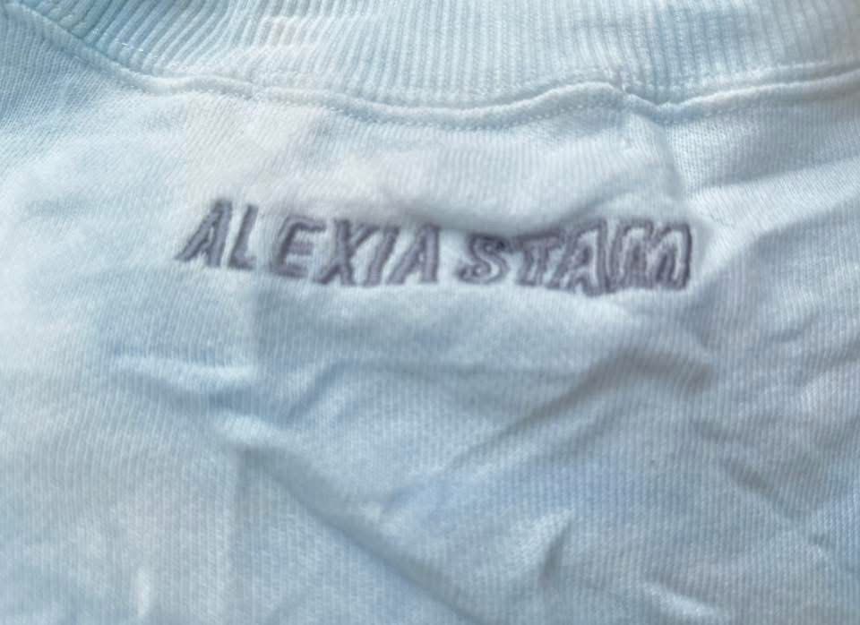 Alexia Stam Tie-Dye Crop Sweatshirt (Category: Coats, Jackets and Outerwear) located in Taguig. Submitted by s.showi (Listing ID 1439463268, Image 2). Description: - Alexia Stam crop sweatshirt - Eye-catching tie-dye pattern - Comfortable long sleeves - Classic crew neck - Embroidered with "SEE GOOD IN ALL THINGS" on the front - Brand logo embroidered on the back - Made from soft, cozy fabric.