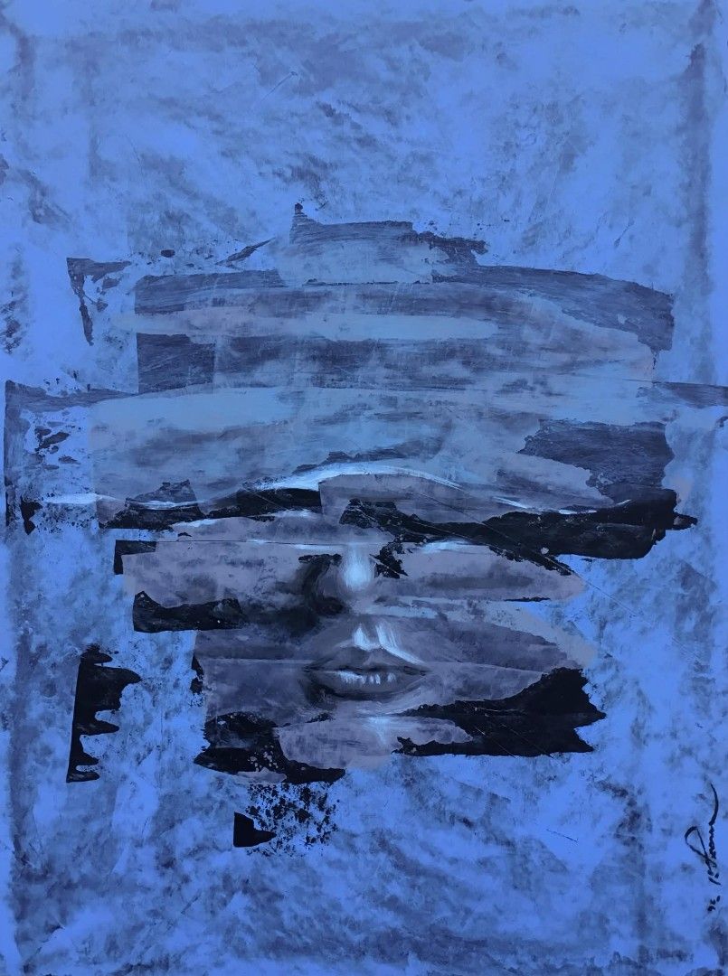 Artwork / Painting ( Unframed ) " Breathing Silence " (Category: Art & Prints) located in Santa Rosa. Submitted by teph.l (Listing ID 1439506089, Image 1). Description: “Breathing Silence” Unframed Painting Php 5,000 Medium: Acrylic latex on multipurpose board Size: approx 20 x 15 inches Ap Marfil 2026 MOP: GCASH Shipment: LBC/ Lalamove Shipping fee shouldered by the buyer .