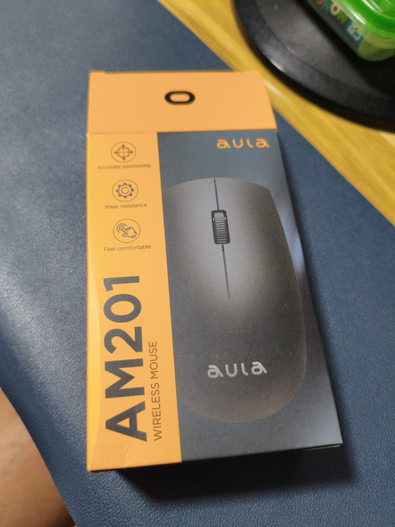 Aula AM201 Wireless Mouse Black (Category: Mouse & Mousepads) located in Pasig City. Submitted by garage.sale89 (Listing ID 1439556395, Image 3). Description: - Aula AM201 Wireless Mouse - Color: Black - Connection: 2.4Ghz - DPI: 1200 - Includes: Mouse and original box - Origin: Made in China - Model: AM201 - Serial: AM201251200313.