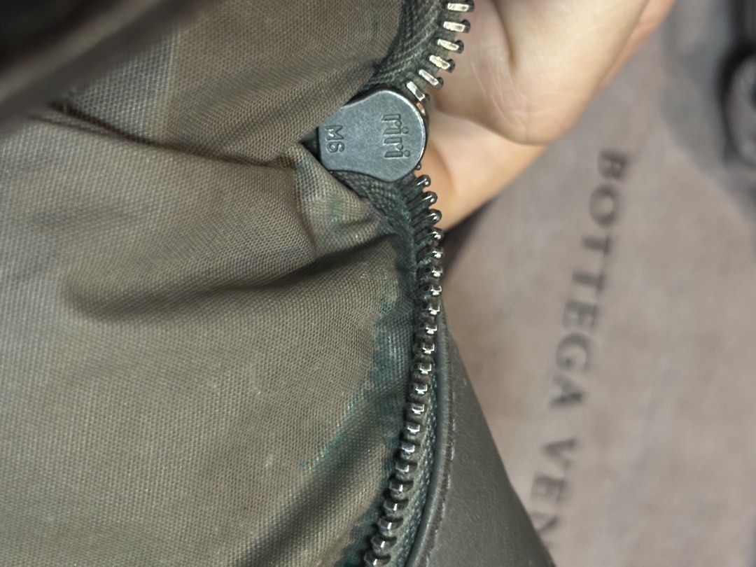 Authentic/Original Bottega Veneta Shoulder Bag (Category: Luxury Bags & Wallets) located in Imus. Submitted by bagsofblessings24 (Listing ID 1439448795, Image 3). Description: Preloved Original BV Intrecciato Shoulder Bag Negotiable price Grey leather Adjustable wide strap, can be used as crossbody Very good preloved condition. With tolerable minimal signs of use (slight rubs in the corners which is normal for BV Intrecciato, rubs on strap, fadin