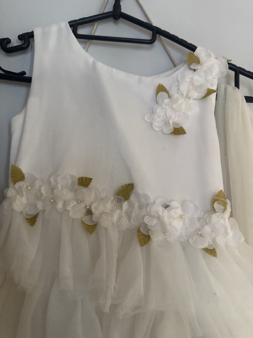 white mini shift dress Pleated Petal White Mini Shift Dress