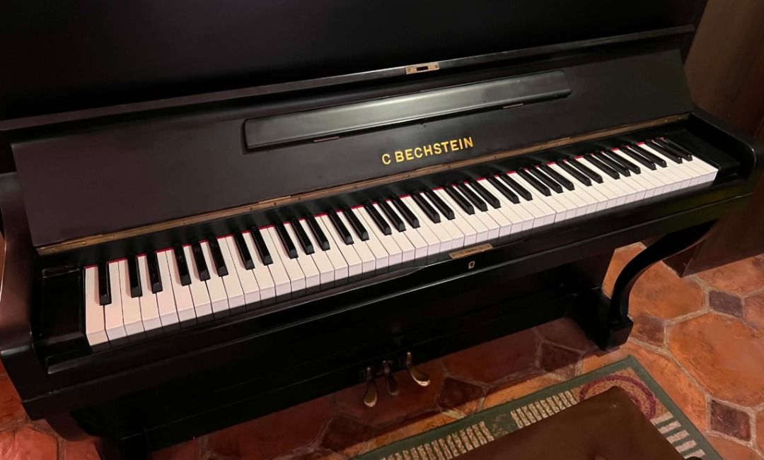 C. Bechstein Upright Piano – Berlin, Germany (Category: Musical Instruments) located in Bacong. Submitted by joachim.czogalla (Listing ID 1439466828, Image 3). Description: Elegant European Concert Upright | Serial No. 43717 Beautiful and expressive original C. Bechstein upright piano from Berlin, Germany, finished in elegant black satin. Likely manufactured around 1894 in Berlin, Germany. Originally purchased in 2022 through Rudolf Pianos Cebu —
