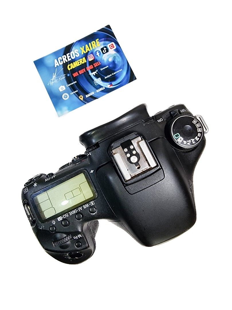 Canon 7D Body (Category: Cameras) located in Baguio. Submitted by acreoscamera (Listing ID 1439518002, Image 3). Description: Canon 7D BODY (Semi-Professional cam) ✨️ Price: 13,500.00 Cosmetics: 7/10 (With signs of usage and battlescars) Actual photo posted 📸 - No more last priced - Rubber ports cover natanggal - No Functional issues - No Vignette - All working and tested, check upon meet up - AF, MF and Flash working ✨️Inclusions: Battery and C