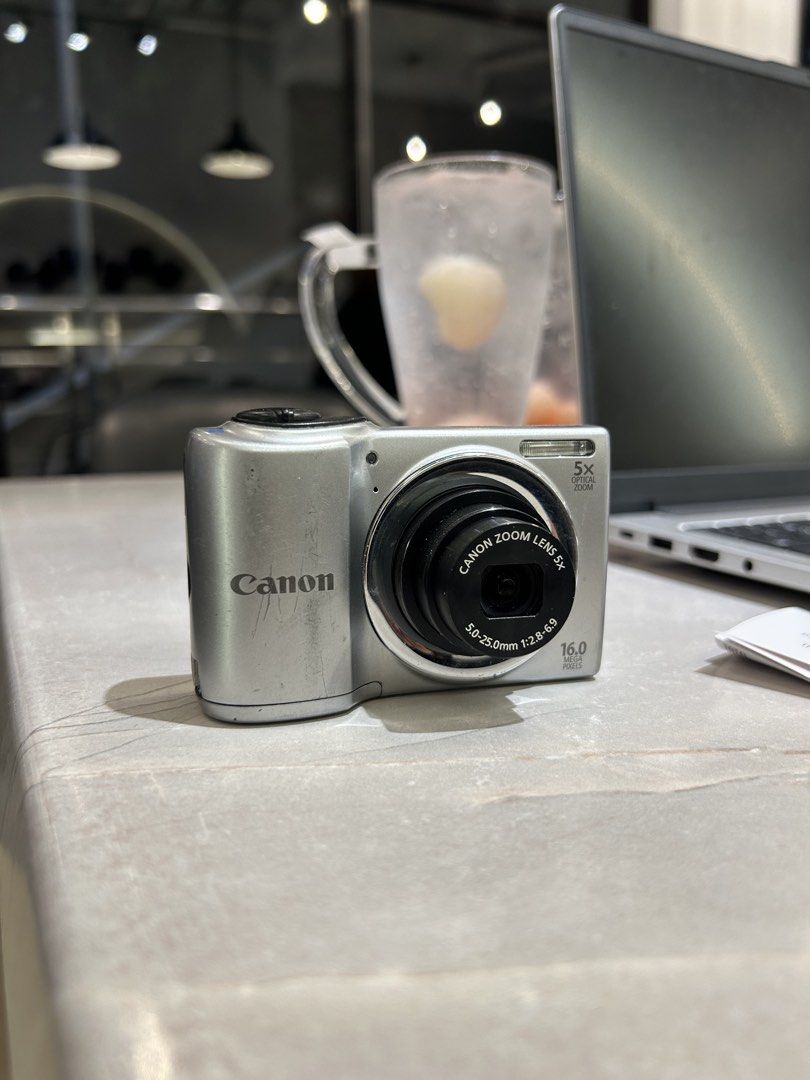 Canon Powershot A810 digicam digital camera (Category: Cameras) located in Lagonoy. Submitted by nadayojiii (Listing ID 1439574506, Image 2). Description: Canon Powershot A810✨ NO FUNCTIONAL ISSUES All working flash working zoom working all buttons working has lens dust has mild burn(output not affected) COMPLETE SET inclusions: unit batteries strap sd card stickers.