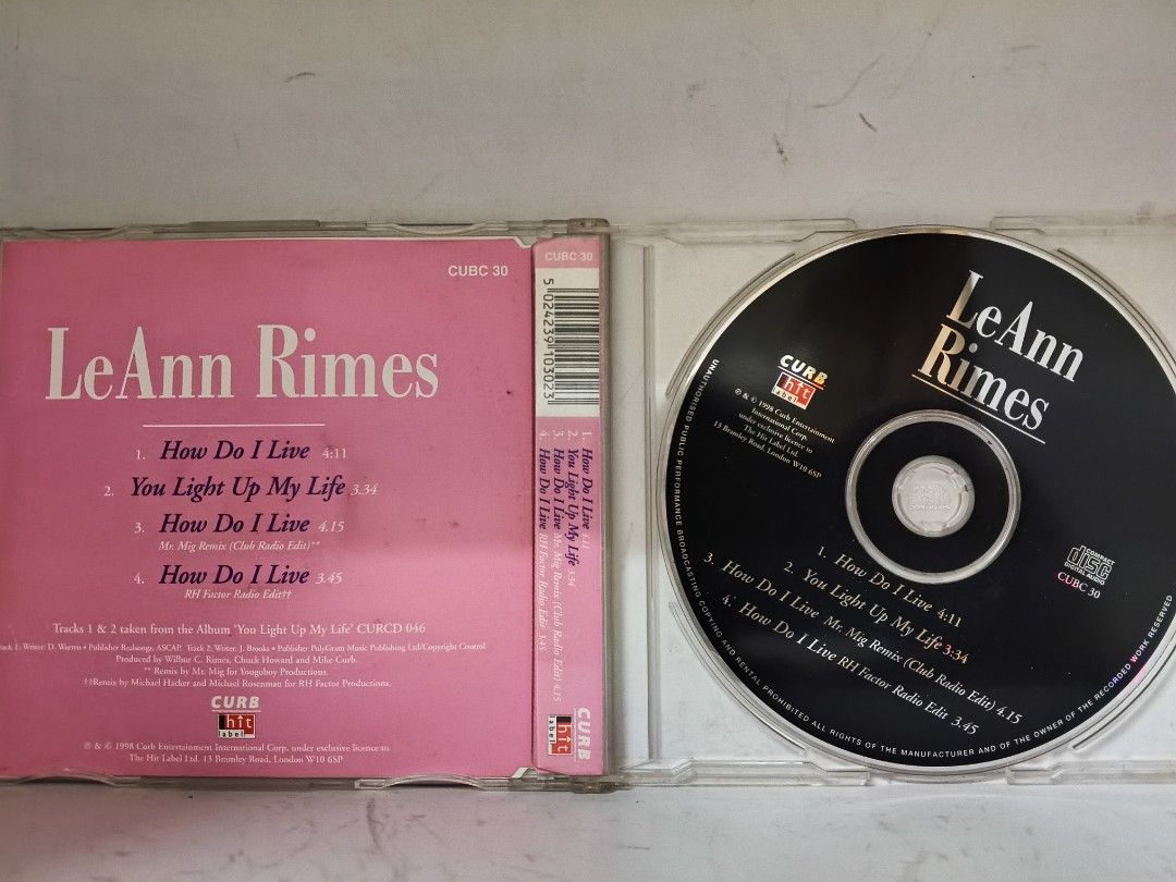 CD] LeAnn Rimes: How Do I Live, Hobbies & Toys, Music & Media, CDs ...