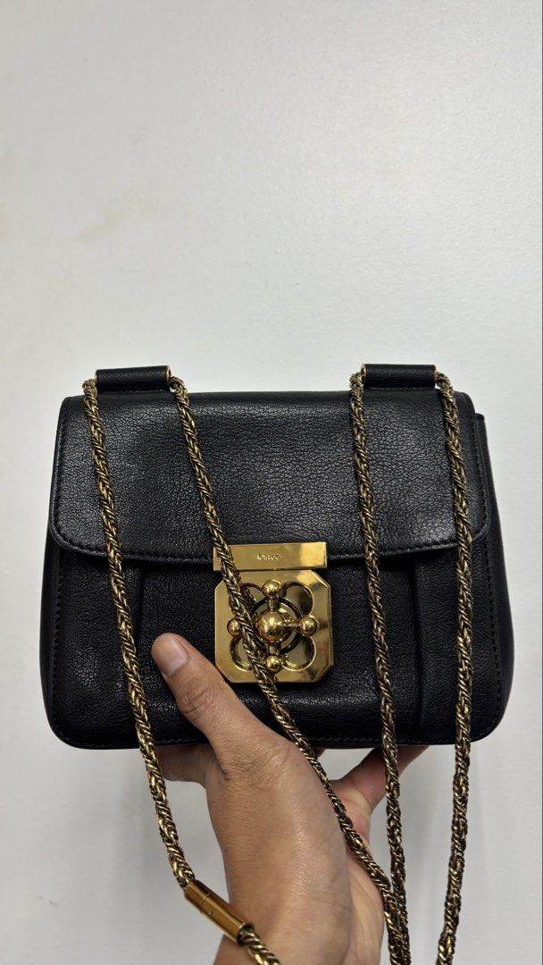 Chloe Elsi Square Small black leather chain bag (Category: Luxury Bags & Wallets) located in Taguig. Submitted by shoppersluxe2394 (Listing ID 1439445407, Image 1). Description: .