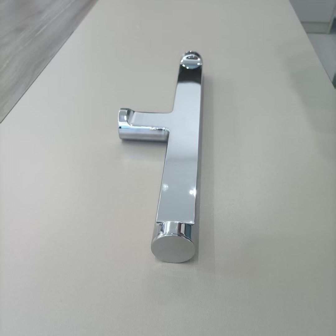 Toilet paper holder (Category: Shelves, Cabinets & Racks) located in Makati City. Submitted by monkeykingo (Listing ID 1439525152, Image 1). Description: - Chrome cabinet handle - T-shaped design - Length: 32cm - Height: 8cm - Shiny, reflective surface - Chrome Plated - Rust Free - 3 pcs available.