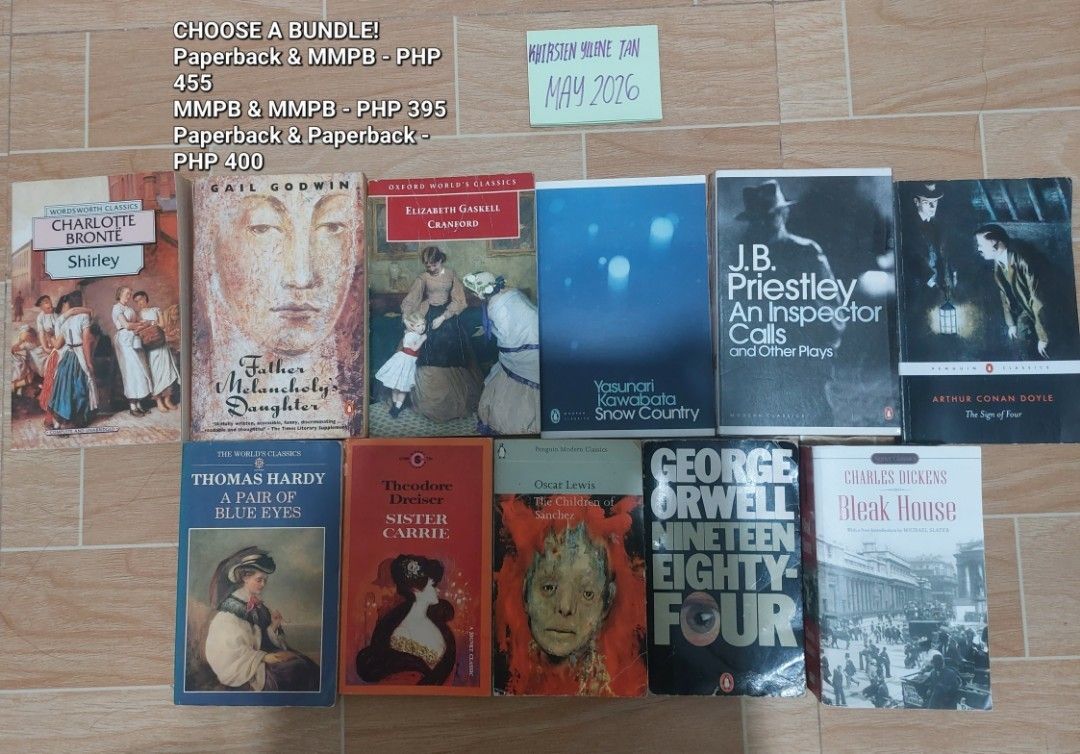 CLASSICS BUNDLE (MMPBs & PBs) (Category: Storybooks) located in Carmen. Submitted by khirsten_yllene (Listing ID 1439590534, Image 1). Description: RARE CLASSICS & EDITIONS Hello! Incoming college student, and had to declutter some books so I could also tend to my future expenses, po. Feel free to ask for more pictures. First miner gets one FREE BOOK, po! Slightly negotiable if will buy three, or more. Strictly, payment first po. Thank you very m