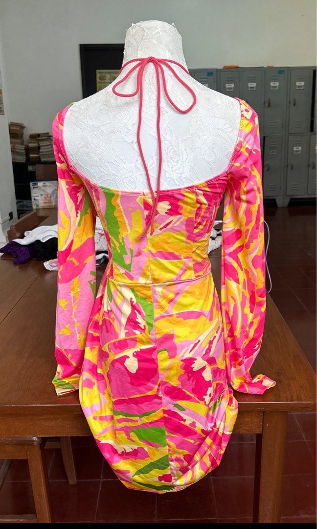 Colorful Camo Dress (Category: Dresses) located in Pasig City. Submitted by solelychic (Listing ID 1439491977, Image 2). Description: Available in Size L! Actual photo posted 📍QC/Cainta .