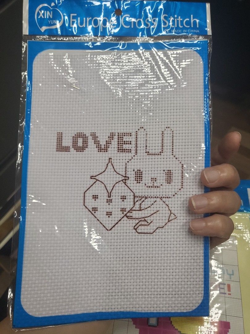 Cross stitching kit (Category: Handmade Craft) located in Caloocan City. Submitted by lynette1977 (Listing ID 1439507884, Image 2). Description: 35 pesos each or get 3 for 100 only.