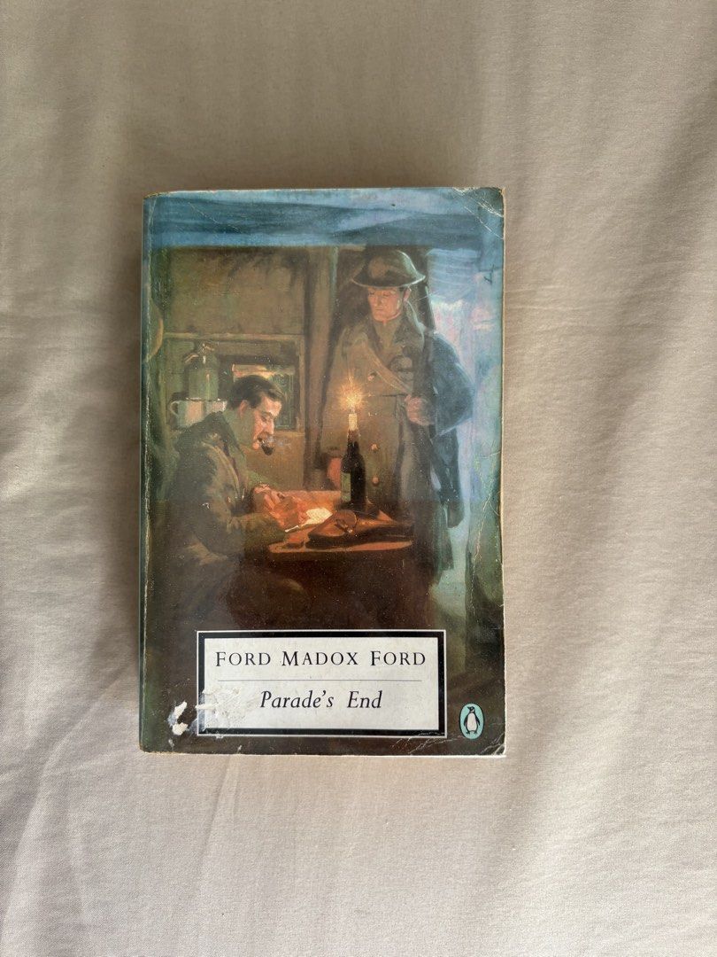 Ford Madox Ford Parade's End (Category: Storybooks) located in Santa Rosa. Submitted by annesclosetgw (Listing ID 1439529321, Image 1). Description: - Ford Madox Ford's 'Parade's End' (Penguin edition) - Includes cover illustration - Features an introduction by Robbie MacAuley - Back cover provides a summary.