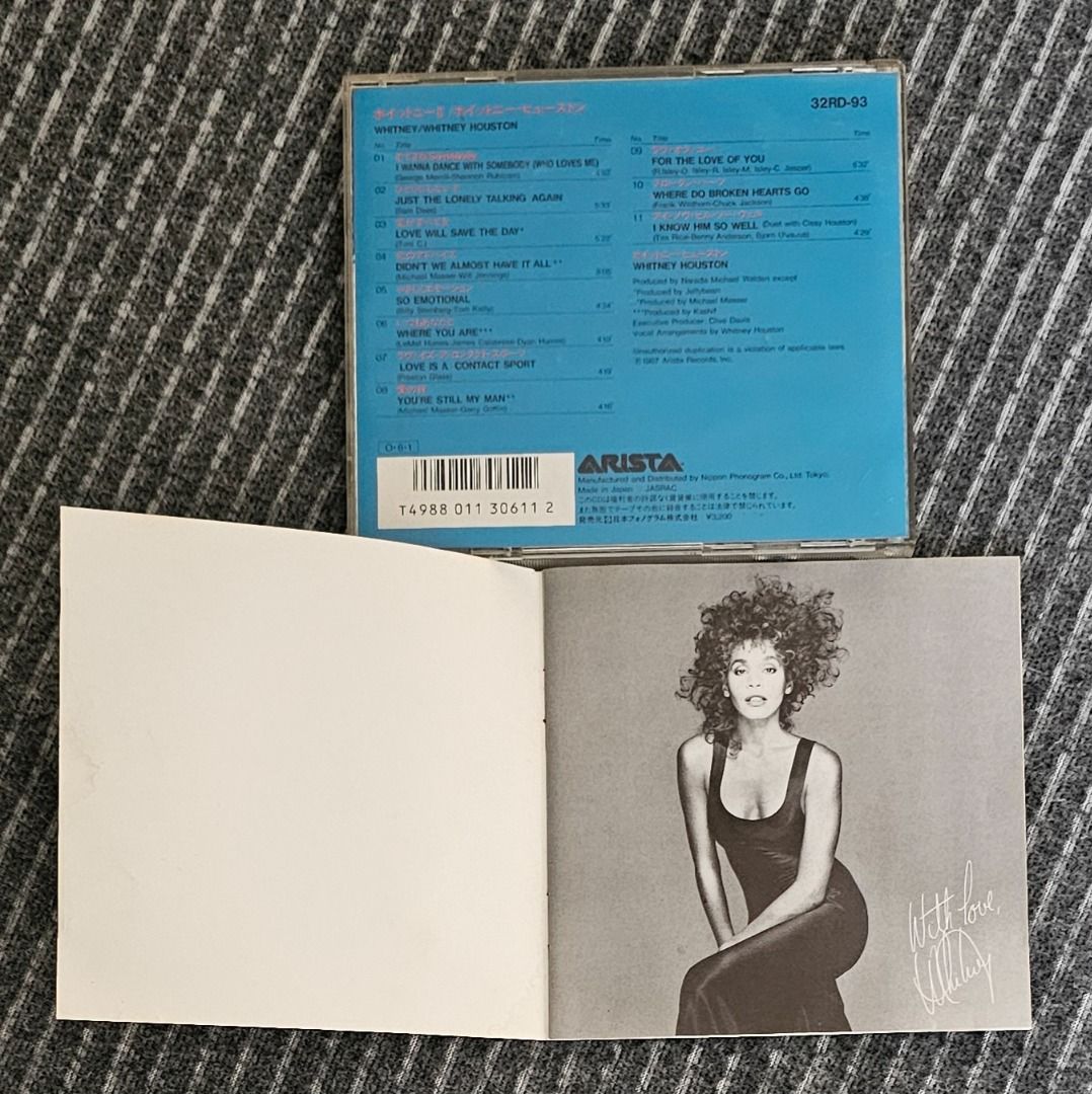 FREE 🇯🇵 [CD Album] Whitney Houston – Whitney II (1997) (Category: CDs & DVDs) located in Singapore. Submitted by strangecell (Listing ID 1439573671, Image 3). Description: Thank you for your interest. Get it free with any one item purchase! Please make an offer on the item you would like to buy FIRST 😊🙏 Many more Various Genres: https://www.carousell.sg/p/1253907759 Electronic Dance, EDM, DJ Mix: https://carousell.com/p/1035784902 Easy Listen