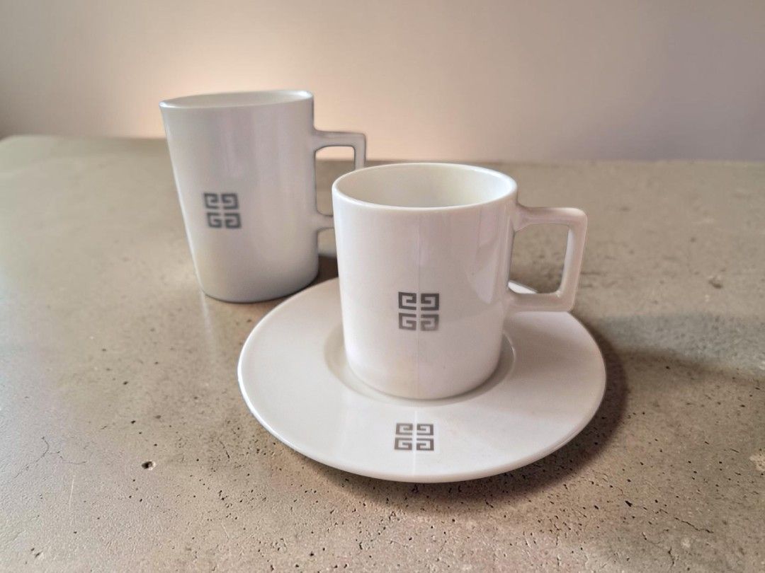 Givenchy Coffee Mug and Teacup (Category: Coffee & Tea Tableware) located in Quezon City. Submitted by buybyestuffmnl (Listing ID 1439520743, Image 1). Description: .