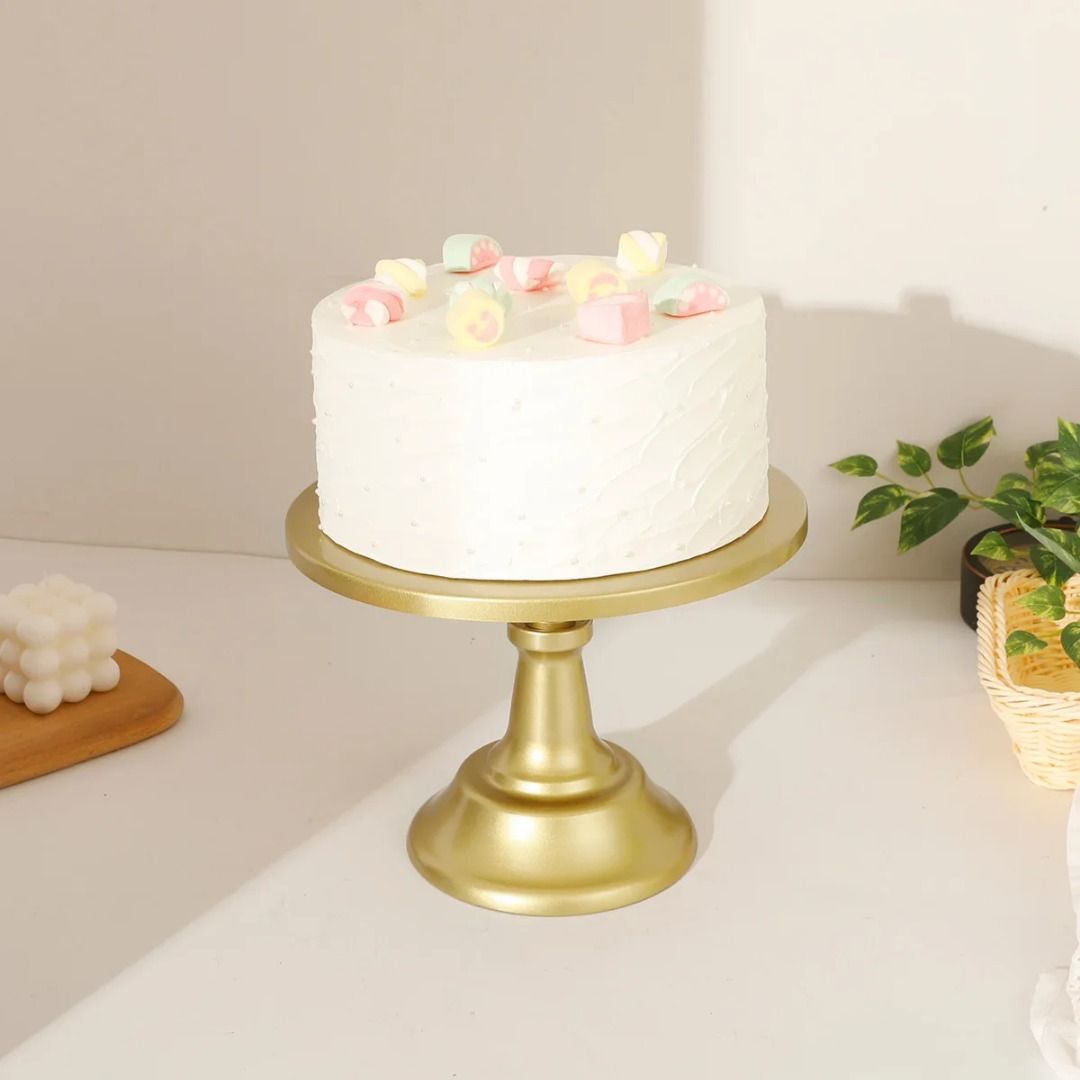 Golden wrought iron cake stand, short cake display stand, dessert table ...