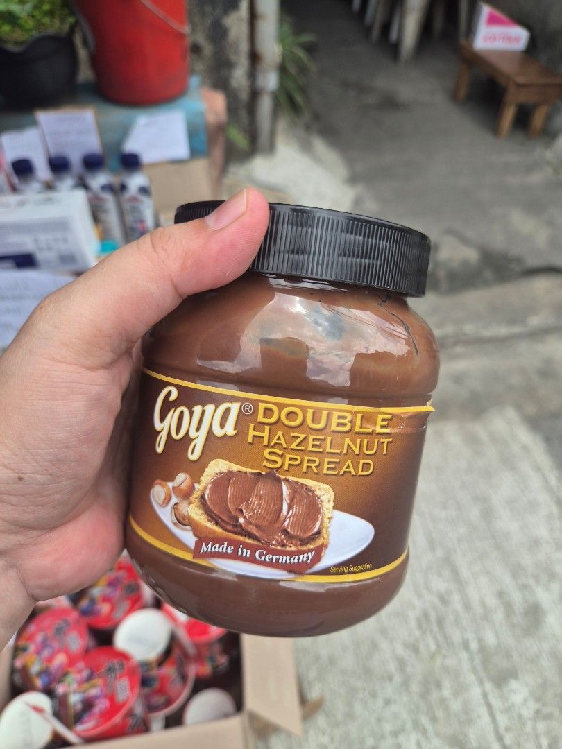 Goya Double Hazelnut Spread (Category: Other Food & Drinks) located in Quezon City. Submitted by Rurikomarie (Listing ID 1439476242, Image 2). Description: FOR SALE!! SUPER SULIT DEALS! Check my page for more sale items! LOCATION: Novaliches, Quezon City - Goya Double Hazelnut Spread - Made in Germany - Expiration Date: March 2027 - Discounted Price: ₱275 (Original Price: ₱403) - Perfect for bread or recipes - Rich, creamy hazelnut and chocolate 