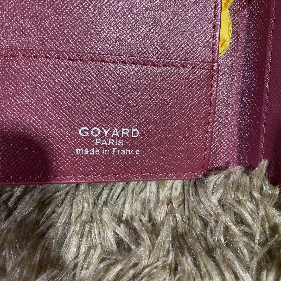 GOYARD PASSPORT HOLDER (maroon) (Category: Wallets & Card holders) located in San Juan City. Submitted by pattycollection113 (Listing ID 1439578814, Image 3). Description: HELLO WELCOME TO OUR SHOP our product is high quality and onhand. PRODUCT INCLUDES: BOX and DUST BAG..