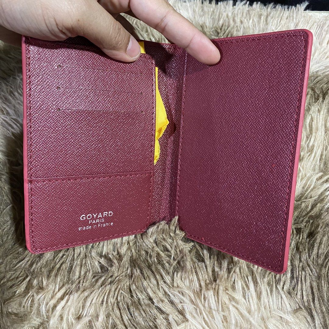 GOYARD PASSPORT HOLDER (maroon) (Category: Wallets & Card holders) located in San Juan City. Submitted by pattycollection113 (Listing ID 1439578814, Image 2). Description: HELLO WELCOME TO OUR SHOP our product is high quality and onhand. PRODUCT INCLUDES: BOX and DUST BAG..