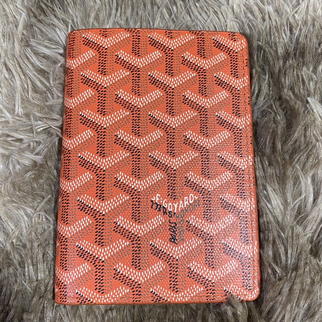 GOYARD PASSPORT HOLDER (orange) (Category: Wallets & Card holders) located in San Juan City. Submitted by pattycollection113 (Listing ID 1439578244, Image 1). Description: HELLO WELCOME TO OUR SHOP our product is high quality and onhand. PRODUCT INCLUDES: BOX and DUST BAG..