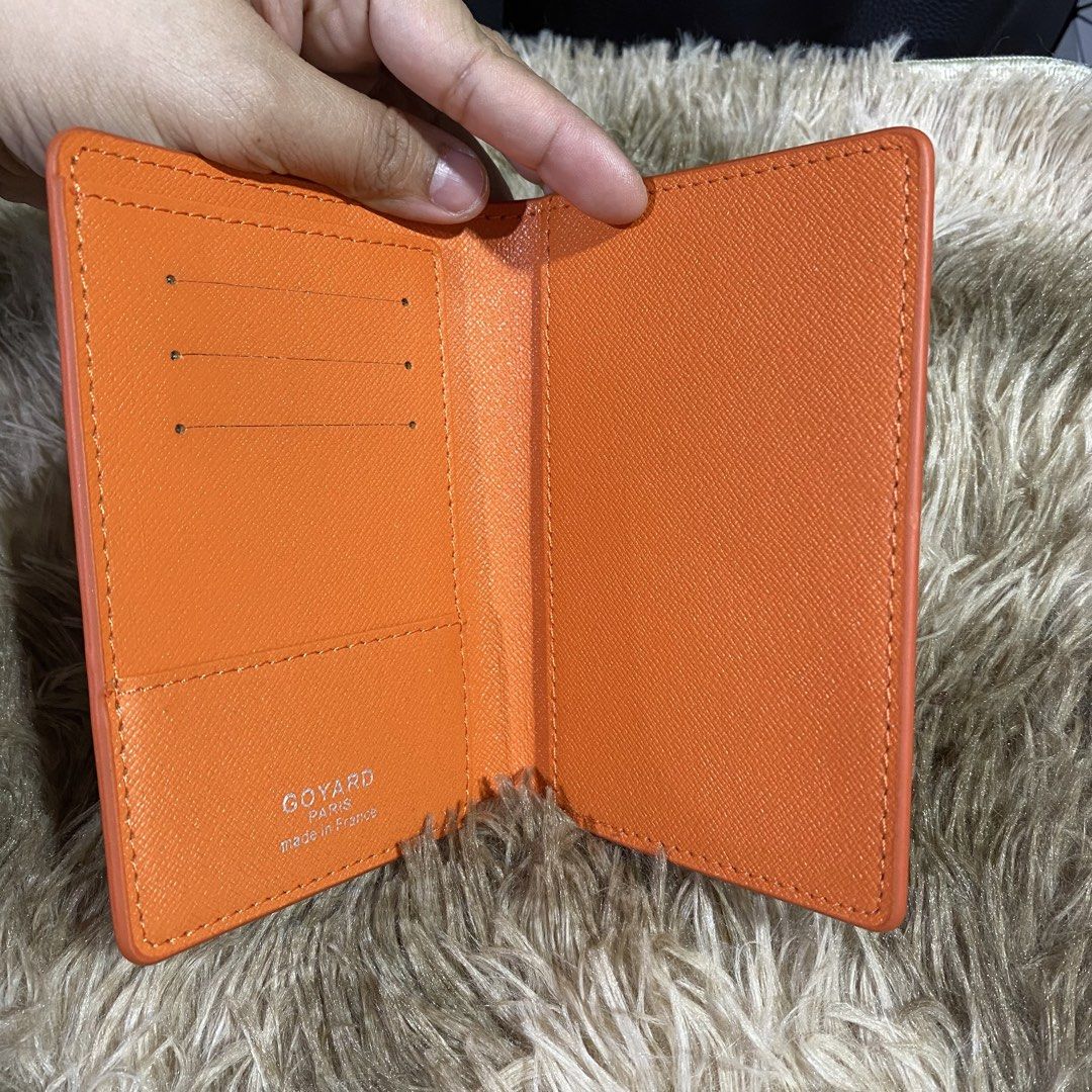 GOYARD PASSPORT HOLDER (orange) (Category: Wallets & Card holders) located in San Juan City. Submitted by pattycollection113 (Listing ID 1439578244, Image 2). Description: HELLO WELCOME TO OUR SHOP our product is high quality and onhand. PRODUCT INCLUDES: BOX and DUST BAG..