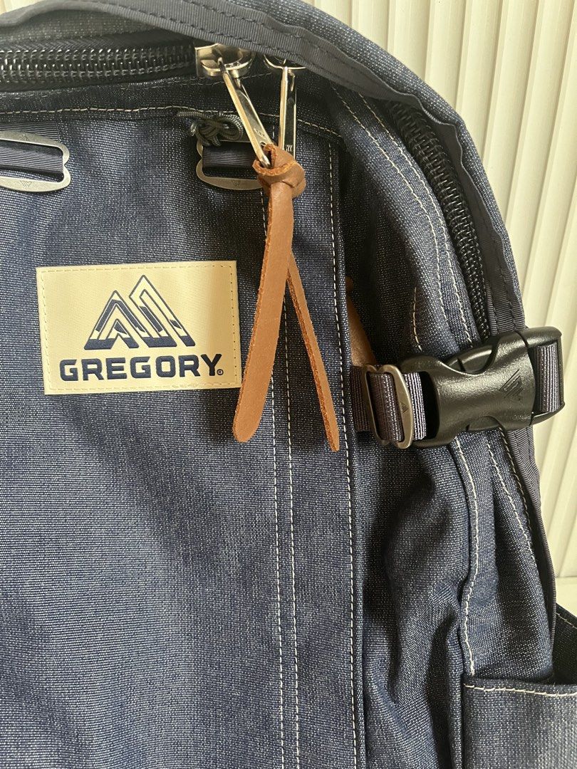 Gregory All Day V2.1 Backpack (Category: Backpacks) located in Davao. Submitted by deeakoyan (Listing ID 1439604109, Image 2). Description: - 24L - 0.89kg - Gregory backpack - Durable denim-like fabric - Leather zipper accent - Multiple compartments - Adjustable straps - Padded back panel - Side pockets - Secure buckle closures - Perfect for everyday or travel.