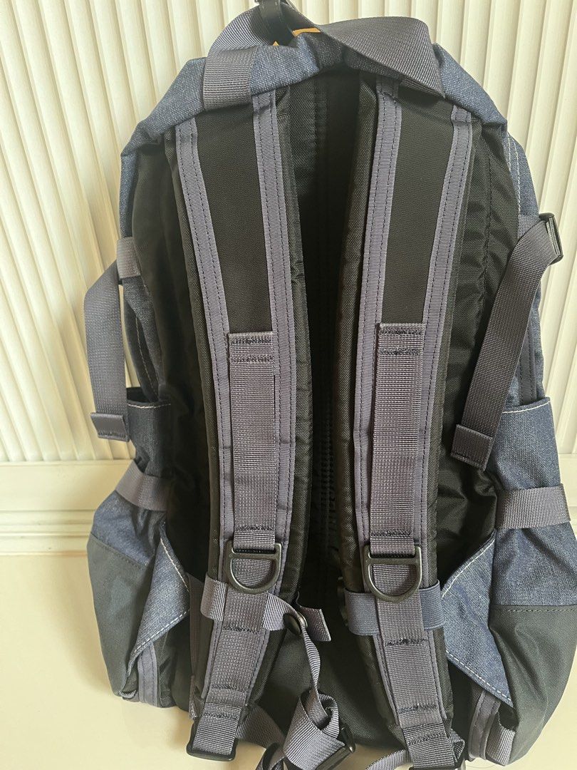 Gregory All Day V2.1 Backpack (Category: Backpacks) located in Davao. Submitted by deeakoyan (Listing ID 1439604109, Image 3). Description: - 24L - 0.89kg - Gregory backpack - Durable denim-like fabric - Leather zipper accent - Multiple compartments - Adjustable straps - Padded back panel - Side pockets - Secure buckle closures - Perfect for everyday or travel.