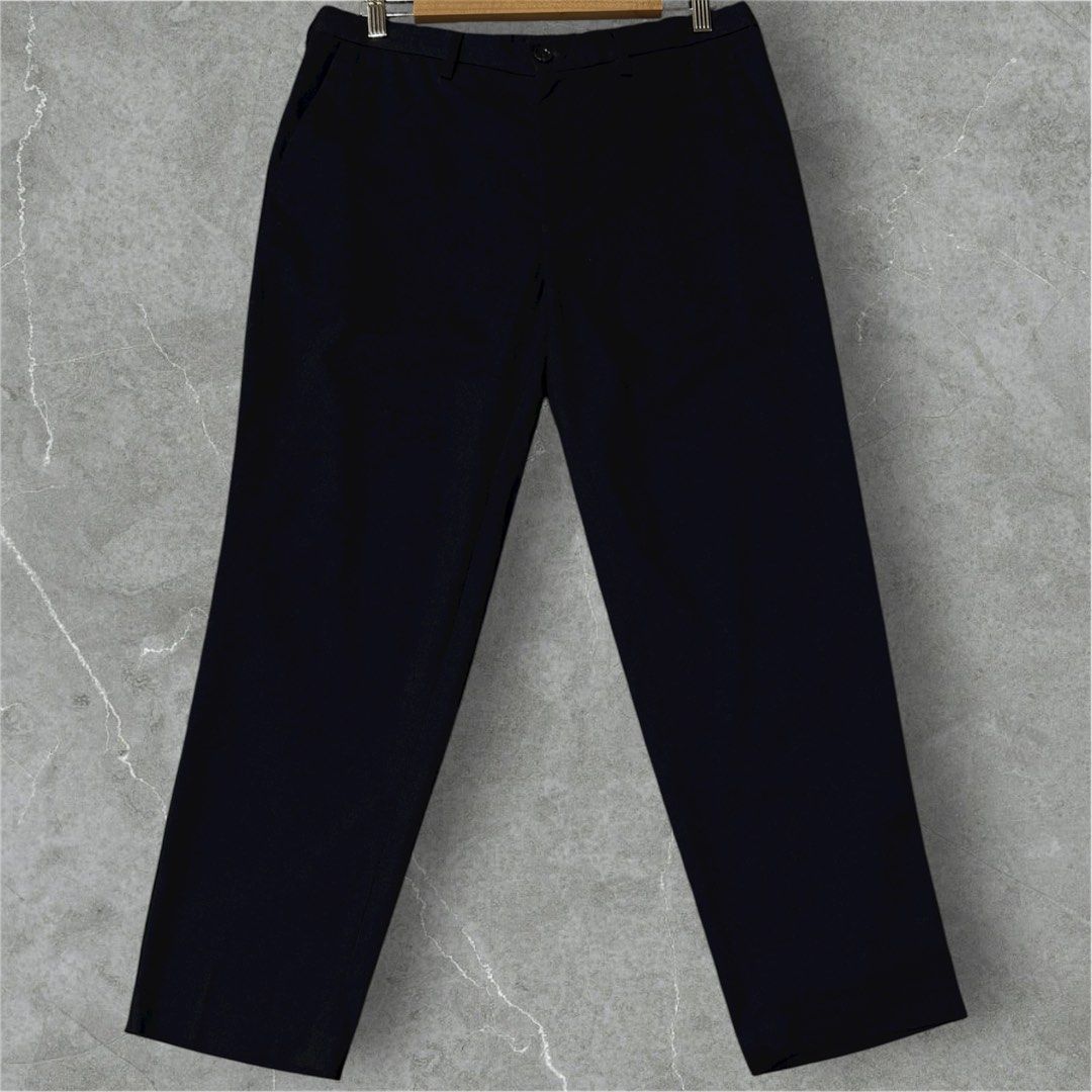 GU by Uniqlo Smart Ankle Pants (Category: Trousers) located in Cavite. Submitted by igiboybthn (Listing ID 1439607350, Image 2). Description: GU by Uniqlo Smart Ankle Pants Small Navy Blue Dimensions: 30-32” x 35” Decluttering sale! ✔️Pre-loved clothes in good condition ✔️Stylish, well-kept, and budget-friendly finds 💸 GCash / Bank Transfer 🚚 J&T | Lalamove 📦 Shipping fee c/o buyer 📍Bacoor Cavite NOTE: Color may vary due to lighting DM if int