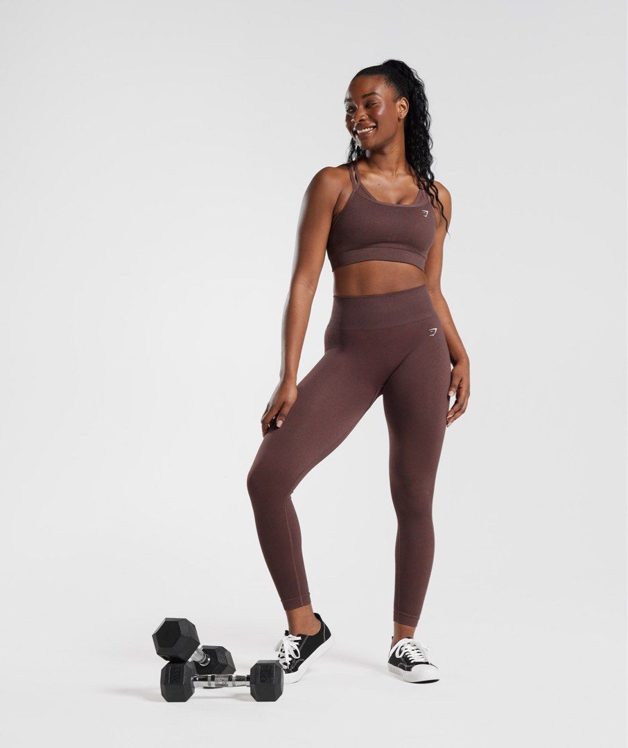 Gym shark adapt fleck leggings (Category: Activewear) located in Makati City. Submitted by kaykutz (Listing ID 1439483926, Image 3). Description: Used less than 3x. Color chocolate brown. Prefer to size up when i work out. Bought for 1200 without shipping .