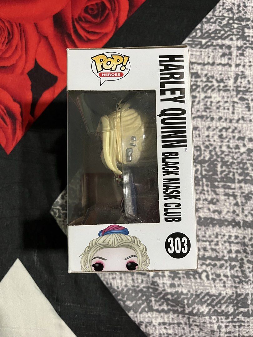Harley Quinn Funko Pop (Birds of Prey Black Mask Club #303) (Category: Toys & Games) located in Santa Rosa. Submitted by yumictzen (Listing ID 1439465130, Image 2). Description: Harley Quinn Funko Pop (Birds of Prey Black Mask Club #303) Like new! Only used it for display. Mode of payment: GCash or BDO Mode of delivery: J&T or Lalamove 📍LOC: Sta. Rosa, Laguna.
