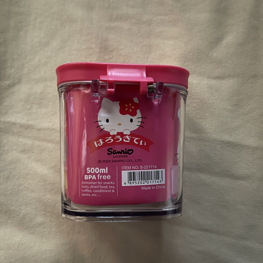 HELLO KITTY mini storage box snacks container (Category: Storage Boxes & Baskets) located in Taguig. Submitted by shop.reese (Listing ID 1439486228, Image 3). Description: Mini container for snacks (nuts, dried food, tea, coffee, pasta) 💌 Feel free to send me a msg if there’s any questions 💌 📍TAGUIG CITY .