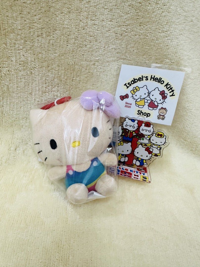 Hello Kitty TAN Plush Toy (Category: Plushies & Soft Toys) located in Angeles City. Submitted by IsaCRSL (Listing ID 1439453776, Image 2). Description: - Adorable Kitty plush toys - Each with a unique outfit and bow Hello Kitty Tan wearing blue uniform with blue ribbon 100% original from Japan 100% free shipping .