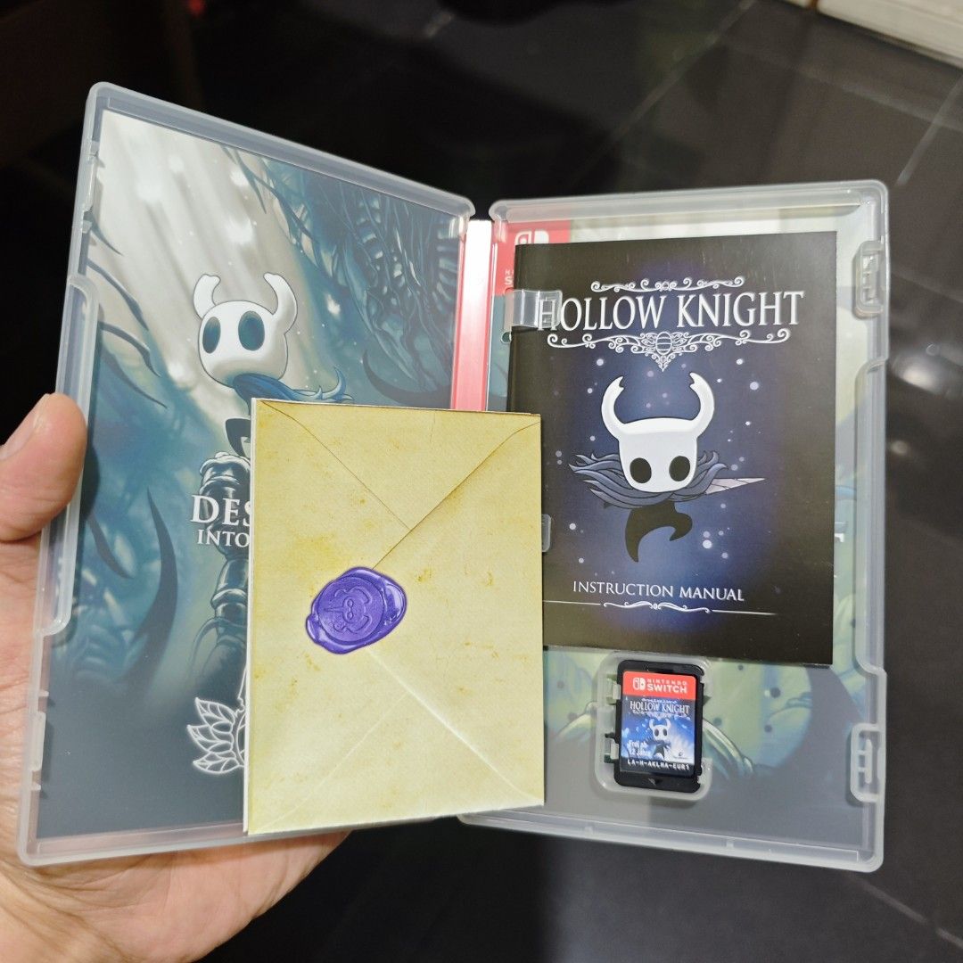 Hollow Knight Switch Game (With bookelt and Map) (Category: Nintendo) located in Quezon City. Submitted by shopme_gadget30 (Listing ID 1439566059, Image 2). Description: kindly read the details first for sale fixed price mint Condition tested and working With case and game card with map and booklet compatible to Nintendo switch eur region good for collection Shoopppppeee —,✅ can check out pm for the linnnkkk (If shoopppee check out, price is high
