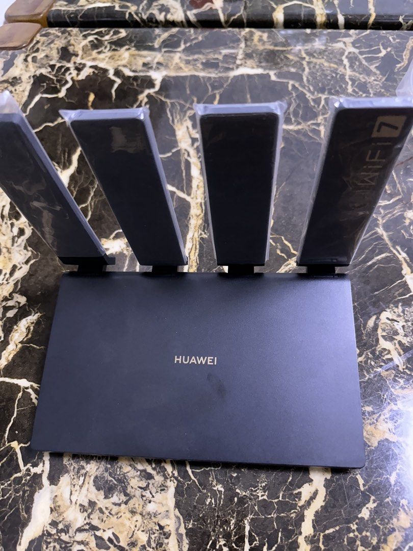 Huawei WiFi 7 Router (Category: Networking) located in Singapore. Submitted by zzbjohn_sg (Listing ID 1439508103, Image 3). Description: - Brand new Huawei WiFi 7 router 2.5G - Comes with original box and all accessories - Enhanced signal strength and coverage - Perfect for fast and reliable internet .