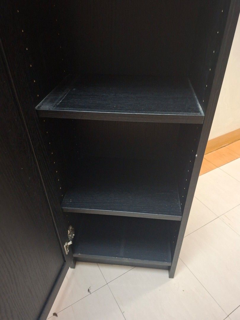 IKEA Bookcase - Dark Brown Oak Effect (Category: Shelves, Cabinets & Racks) located in Manila. Submitted by bry_d (Listing ID 1439444739, Image 2). Description: BILLY / OXBERG Bookcase with door, dark-brown oak effect, 40x30x106 cm (15 3/4x11 3/4x41 3/4 ").