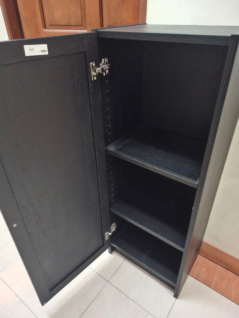 IKEA Bookcase - Dark Brown Oak Effect (Category: Shelves, Cabinets & Racks) located in Manila. Submitted by bry_d (Listing ID 1439444739, Image 3). Description: BILLY / OXBERG Bookcase with door, dark-brown oak effect, 40x30x106 cm (15 3/4x11 3/4x41 3/4 ").
