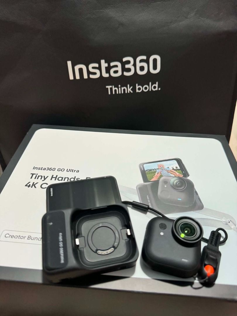 Insta360 GO Ultra Creator Bundle Midnight Black with insurance (Category: Cameras) located in Quezon City. Submitted by minsuf (Listing ID 1439556013, Image 3). Description: Insta360 GO Ultra Creator Bundle Color: Midnight Black Inclusion: GO Ultra Lens Guard Quick Release Safety Cord Magnetic Easy Clip Magnet Pendant Quick Release Mount Mini 2-in-1 Tripod 2.0 Pivot Stand MicroSD Card With free insurance and 2 years warranty Still new, halos di p