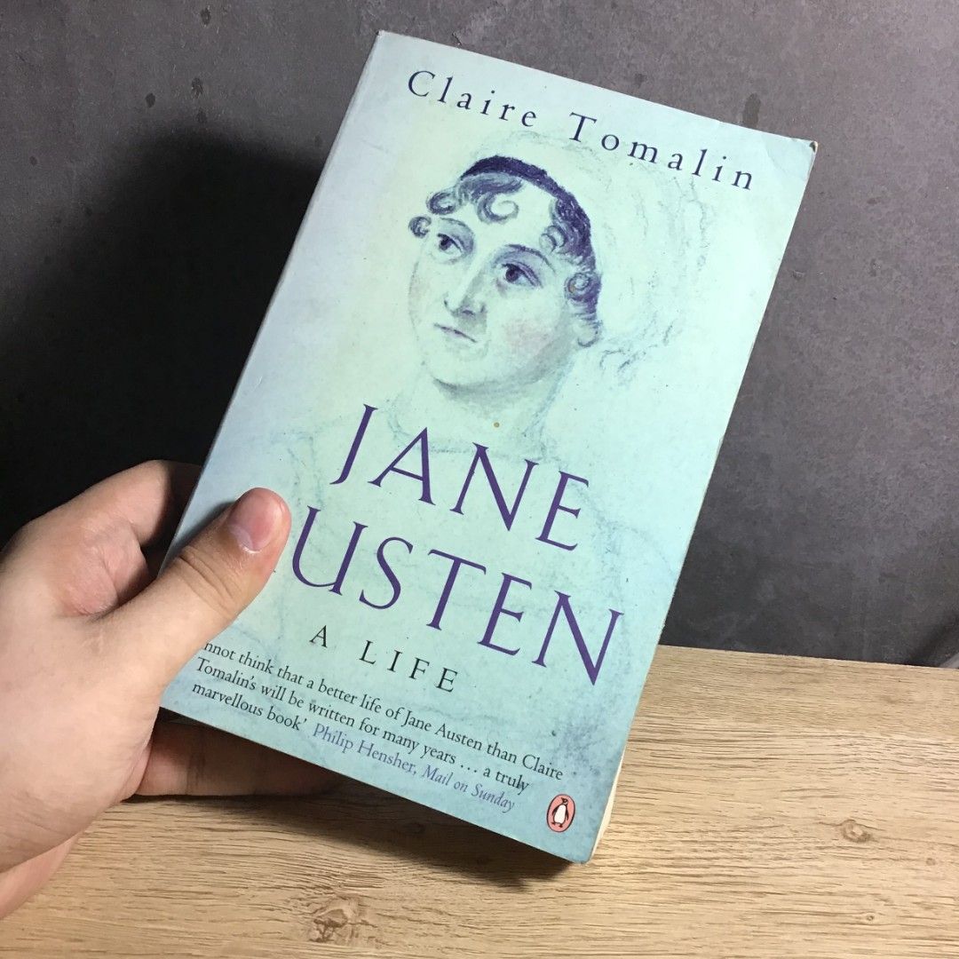 Jane Austen: A Life by Claire Tomalin (Category: Storybooks) located in Caloocan City. Submitted by animobooks (Listing ID 1439426180, Image 3). Description: Copy of "Jane Austen: A Life" by Claire Tomalin. It is a biography of the famous author. Published by Penguin Books. The book has a portrait of Jane Austen on the cover. The back of the book contains quotes about the book. The ISBN is 978-0140255777. * Normal size Paperback * AUTHENTIC BOOK 