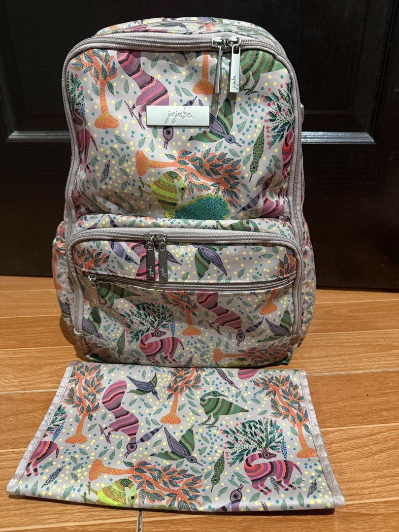 JuJuBe Zealous Backpack - Wild Life (Category: Diaper Bags & Wetbags) located in Davao. Submitted by lindsaygailg01 (Listing ID 1439537887, Image 1). Description: with unused changing pad.