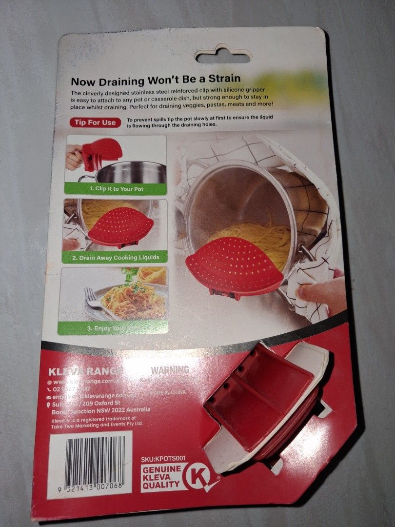 KLEVA Pot Strainer - Fast and Easy Draining462186034317895681