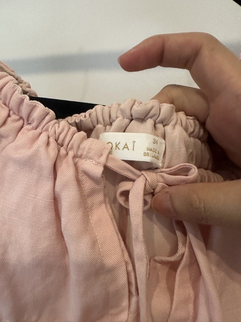 Kookai pink linen dress (Category: Dresses) located in Caloocan City. Submitted by sophie.beaver08-33478 (Listing ID 1439469938, Image 3). Description: Xs-small.