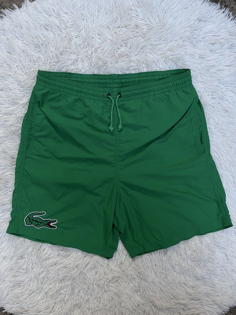 Lacoste Green Shorts Size 4 (Category: Shorts) located in Davao. Submitted by streetsight (Listing ID 1439545257, Image 2). Description: LACOSTE SHORT NYLON🐊 📌EXCELLENT CONDITION SIZE 4 WAIST 30-32 LENGTH – 18 📍1650.