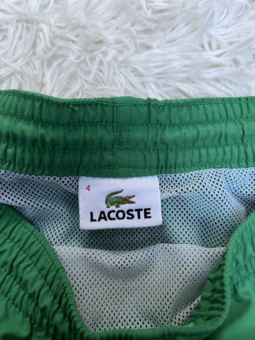 Lacoste Green Shorts Size 4 (Category: Shorts) located in Davao. Submitted by streetsight (Listing ID 1439545257, Image 3). Description: LACOSTE SHORT NYLON🐊 📌EXCELLENT CONDITION SIZE 4 WAIST 30-32 LENGTH – 18 📍1650.
