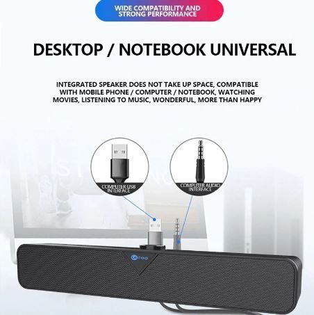 LECOO DS102 USB / Bluetooth Desktop Sound Bar Speaker (Category: Soundbars, Speakers & Amplifiers) located in Santa Maria. Submitted by victorioustech (Listing ID 1439437591, Image 2). Description: LECOO DS102 USB / Bluetooth Desktop Sound Bar Speaker 🔥💻 💰 Price: ₱600 ✅ Bluetooth & AUX Connection ✅ USB Powered ✅ Stereo Dual Speaker Sound ✅ DSP Enhanced Audio ✅ Easy Volume Control Knob ✅ Compact Space Saving Design ✅ Plug and Play Setup Perfect